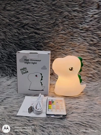 Dinosaur Night Light for Kids, 16 Color Changing Kids Night Light, Silicone Dinosaur Room Decor for Boys Night Light, Portable Battery Baby Night Light Dinosaur Lamp, Cute Lamp Dinosaur Gifts