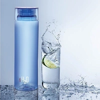 H2O Round Unbreakable Plastic Water Bottle | Lid is sealed by a silicone ring | Leak proof & break-proof | Best Usage for Office/School/College  - 1000ML