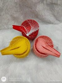 Plastic Soup Bowl Spoon Set(6 Piece Set) 6 Bowl and 6 Spoon