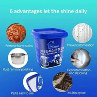  Quickly Cleans Cookware Surfaces |Oven & Cookware Cleaner Stainless Steel Cleaning Paste Remove Stains from Pots Pans Multi-Purpose Cleaner & Polish Removes Household Clean