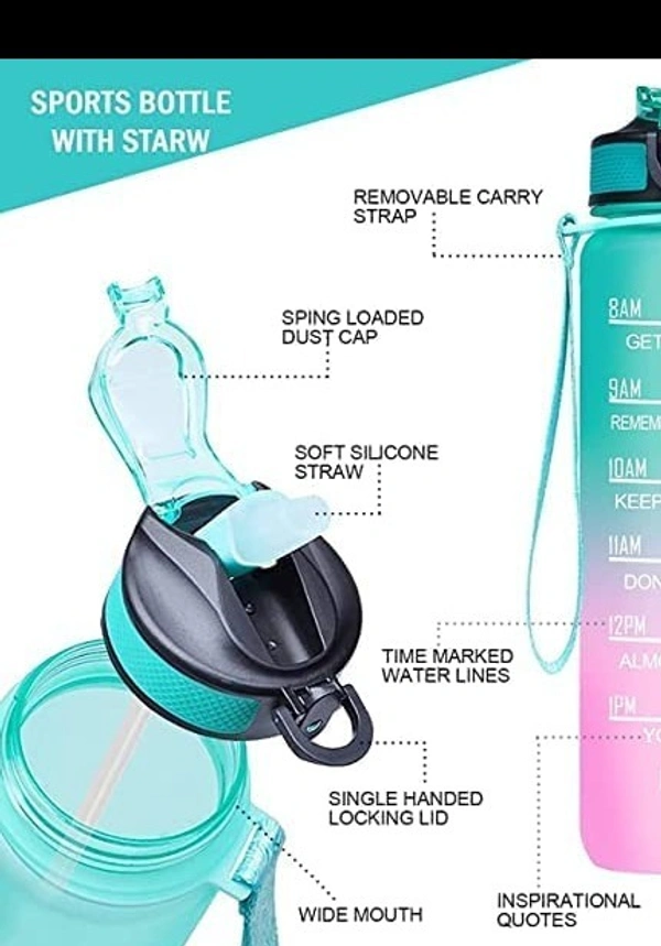 Motivational Sports Gym Bottle 1000ml