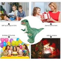 Giant Inflatable RC Dinosaur Toy – Big Remote Control Walking Dino with Lights | USB Rechargeable Electric Dinosaur for Kids (Multicolor)