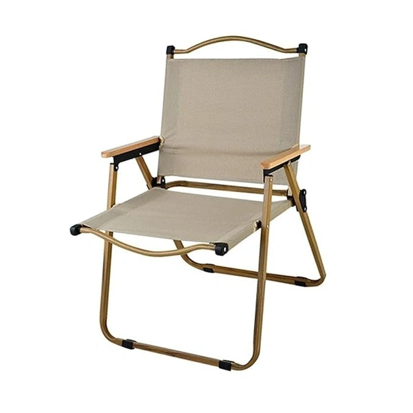  Camping Folding Chair Portable Outdoor Furniture Armchair for Hunting Beach Khaki L | Sporting Goods | Outdoor Sports Camping Furniture | Camping Furniture