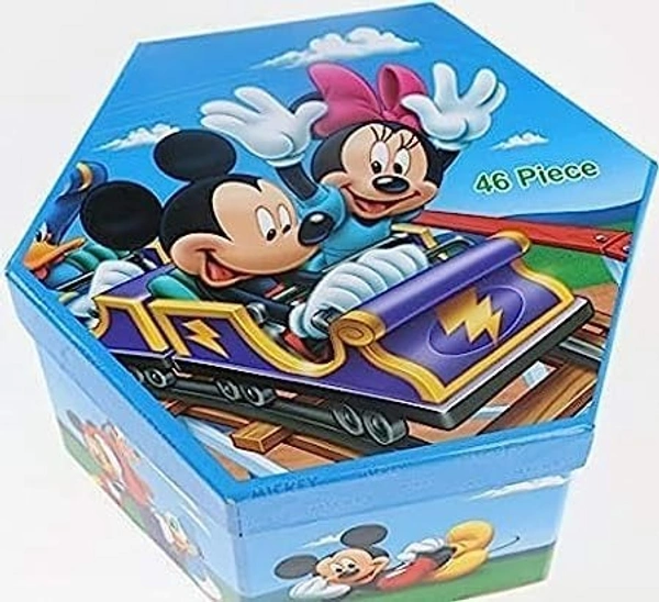 46 Pcs Art Set, Art Box,Art Kit, Kids Painting Set for Kids, Box with Colour Pencil, Crayons, Water Colour, Sketch Pens (Print May Very)