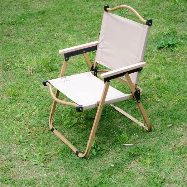  Camping Folding Chair Portable Outdoor Furniture Armchair for Hunting Beach Khaki L | Sporting Goods | Outdoor Sports Camping Furniture | Camping Furniture