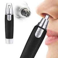 3 in 1 Electric Nose & Ear Hair Trimmer for Men & Women | Dual-edge Blades |Painless Nose and Ear Hair Remover Trimmer Eyebrow Flawless Electronic (Black)