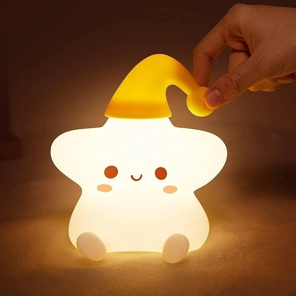 Star Lamp, Star Gifts, Star Touch Silicone Lamp, Birthday Gift for Girls and Boys, Baby Room Decor, Kids Night Light, Silicone lamp, Rechargeable