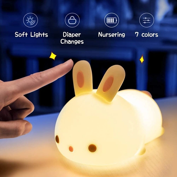Cute Bunny Sillicone Night Lamp 
