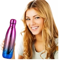 Rainbow Water Bottle, Multicolour Flask, Stainless Steel Double Wall Vacuum Insulated Water Bottle, Multicolor Tumbler, Insulated Water Bottle, Leak Proof Bottle 