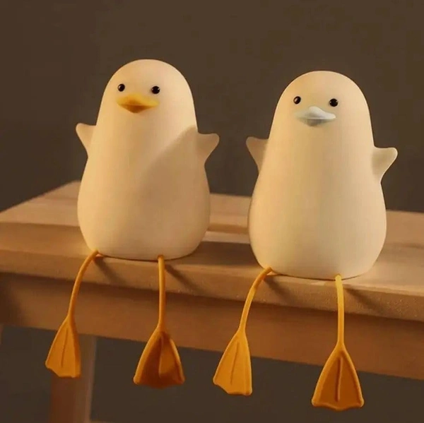 Silicone Duck Soft Touch LED Night Light for Kids Girls Boys
