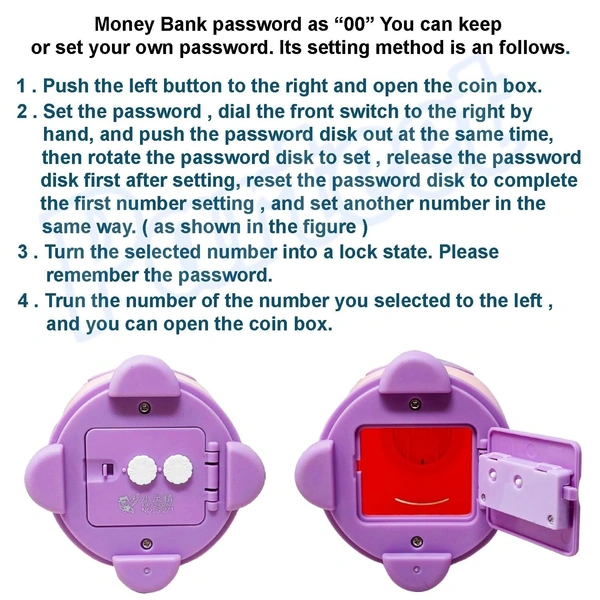 Space Piggy Bank for kids with lock and key,Birthday and Return gifts Space Piggy Bank