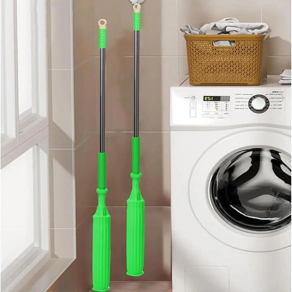  2 in 1 Dehydrated Mop, Self-Wringing Twist Mops for Floor Cleaning, 360 Degree Spin Round Wall Cleaning Mop, Microfiber Ecloth Mop Wet and Dry for Bathroom Floor Wall Bed