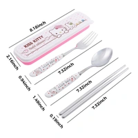 Spoon Set Stainless Steel Chopstick, Spoon and Fork Cutlery Set for Women, Men, Kids Eating Food Portable Tableware Dining Accessories.