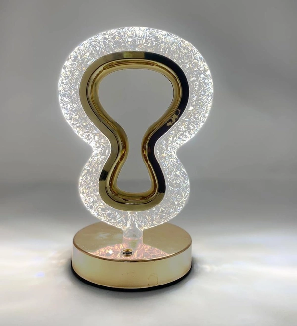Guitar Shape, Crystal Table Lamp Cordless Luxury LampUSB Rechargeable