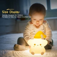 Star Lamp, Star Gifts, Star Touch Silicone Lamp, Birthday Gift for Girls and Boys, Baby Room Decor, Kids Night Light, Silicone lamp, Rechargeable