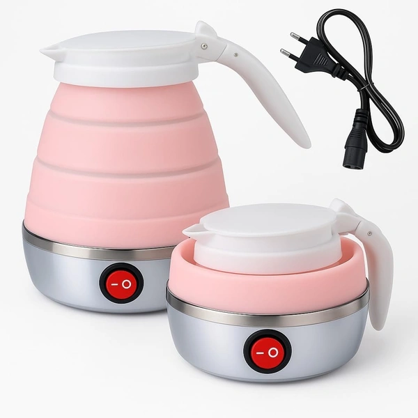  Electric Hot Water Kettle (600-Watt) Portable kettle for Picnic|Foldable Kettle for Hot water For instant Tea & Coffee Maker