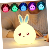 Rabbit Lamp Touch Dimming Bedside Lights Bunny Lamp Tap Lights Kids Night Lights Nursery Night Light Touch Light Kid Night Light