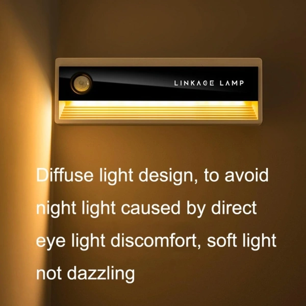 Linkage LED Motion Sensor Night Wall Light, Wireless Human Body Induction 