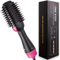 4-in-1 One Step Hair Dryer and Volumizer Hot Air Brush – 1000W Ionic Blow Dryer, Straightener, Curler & Styler with Ceramic Tourmaline Technology for Frizz-Free, Smooth, and Voluminous Hair