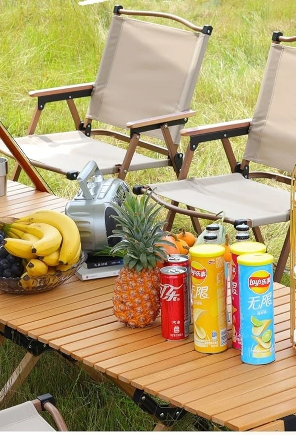  Camping Folding Chair Portable Outdoor Furniture Armchair for Hunting Beach Khaki L | Sporting Goods | Outdoor Sports Camping Furniture | Camping Furniture