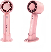 T-10 Handheld Mini Fan, Portable USB Rechargeable Fan With Base - 3 Speed Powerful & Quiet Personal Cooling Blower for Travel/Makeup/Outdoor, Cute Gifts for Women, Girl, Men