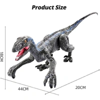 Walking Dinosaur Toys - The Realistic Veleceraptor Dinosaur Toy with Roaring Function, Simulation Flame Mist Spray and Realistic Sounds Actions Best Gift for Kids