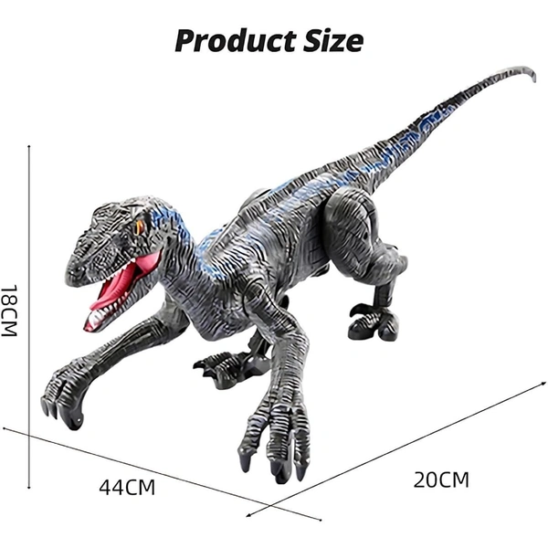 Walking Dinosaur Toys - The Realistic Veleceraptor Dinosaur Toy with Roaring Function, Simulation Flame Mist Spray and Realistic Sounds Actions Best Gift for Kids