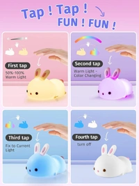 Cute Bunny Sillicone Night Lamp 