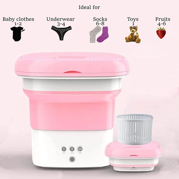 Washing Machine Portable, Mini Foldable Washer 