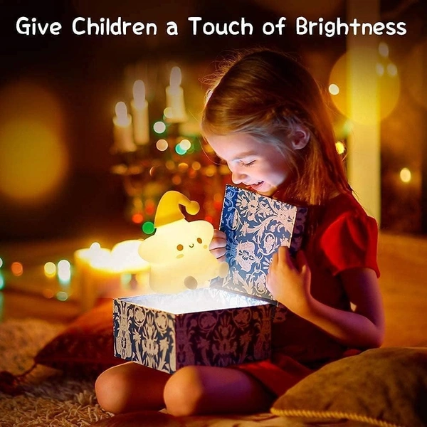 Star Lamp, Star Gifts, Star Touch Silicone Lamp, Birthday Gift for Girls and Boys, Baby Room Decor, Kids Night Light, Silicone lamp, Rechargeable