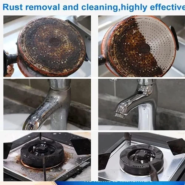 Water Based Metal Rust Remover, Water-Based Metal Rust Remover Metallic Paint, Anti-Rust Chassis Universal Rust Transducer Gel with Brush (Pack of 1) (Foam Rust Remover)