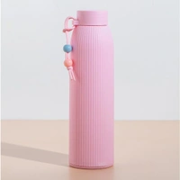Glass Silicone Water Bottle – Leak Proof, BPA Free, Non-Toxic, Reusable & Foldable Water Bottle for Office, Gym, School, Travel & Outdoors Brand: NeonMicro