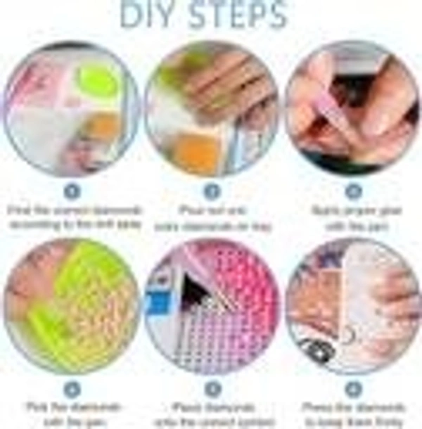  5D Diamond Painting Kits for Kids Wooden Frame Diamond Arts and Crafts for Kids Diamond Painting