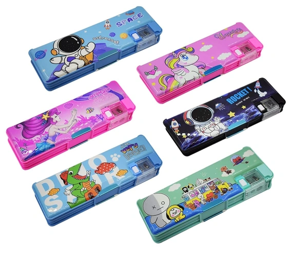 Unicorn Pencil Box 1 Pcs Calculator Geometry