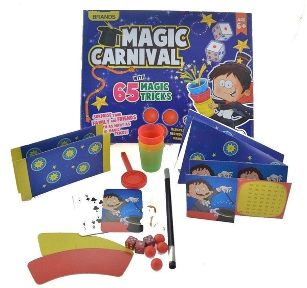 Carnival Magic Set - 65 Tricks - Magic Illusion Tricks Trick Magician