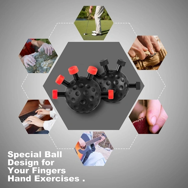 Ultimate Finger Exerciser Strength Trainer Exercise Ball Hand Strengthener Hand Balls Workout Equipment for Men & Women