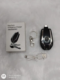  (Type C) Emergency Charger, Keychain Phone Charger, Fast Finger 1200mah Charging, Key Ring Cell Phone Charger, Compatible with All Android Smart Phones for Travel (Type C)