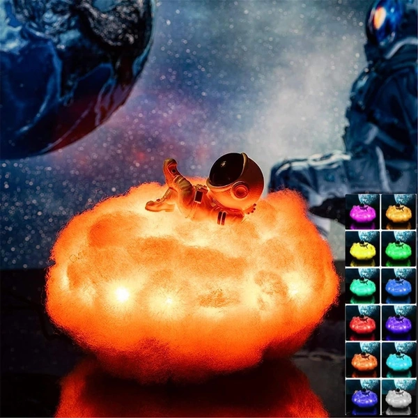  Colourful Cloud Astronaut Chilling Lamp