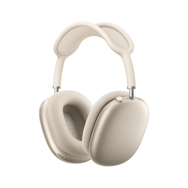 1:1 Apple AirPods Max Wireless Over-Ear Headphones, Pro-Level Active Noise Cancellation, Transparency Mode, Personalised Spatial Audio, USB-C Charging, Bluetooth Headphones for iPhone - Starlight