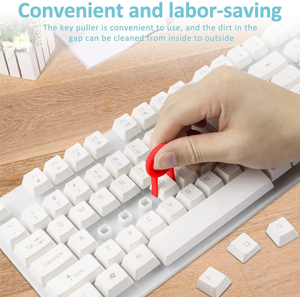  5 in 1 Multifunction Cleaning Brush | Computer, Laptop, and Keyboard Gap Duster | Earbuds Soft Brush Kit | Portable Key-Cap Puller