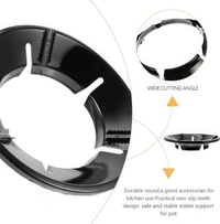  Black Gas Saver Burner Stand Gas Chula Burner Gas Saver Stand Jali Ring Fire & Windproof Energy Saving, Gas Chula Support