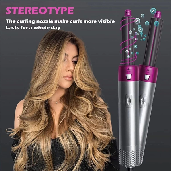 5 in 1 Hot Air Styler Hair Dryer Comb Multifunctional Styling