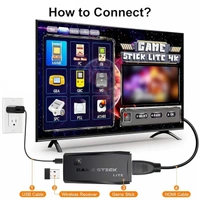 Wireless video games for tv gaming Retro gaming console with Game Stick 1080p Plug & Play TV Video Game Set for 2 player with 9Emulator for Kids & Old School Station Video Game