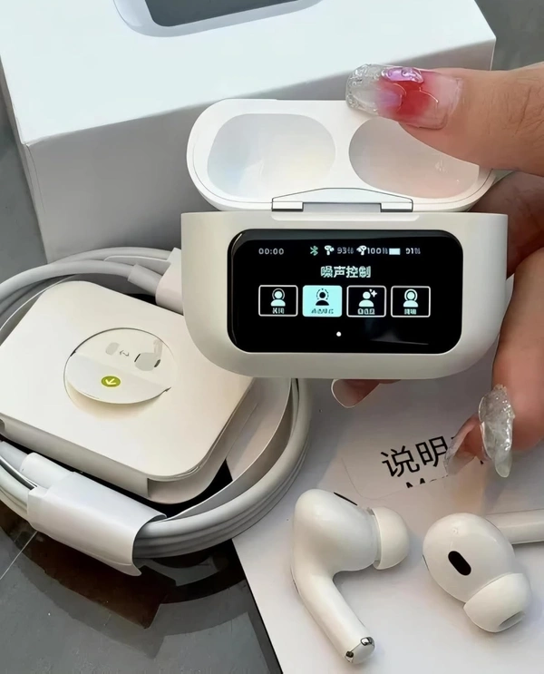 Display Ear Buds - Wireless Earbuds with Remote Photography