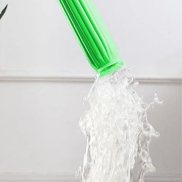  2 in 1 Dehydrated Mop, Self-Wringing Twist Mops for Floor Cleaning, 360 Degree Spin Round Wall Cleaning Mop, Microfiber Ecloth Mop Wet and Dry for Bathroom Floor Wall Bed