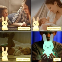 Bunny Night Light For Kids, Cute Animal Night 