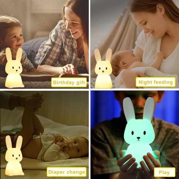Bunny Night Light For Kids, Cute Animal Night 
