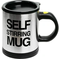 Self Stirring Coffee Mug Cup -Funny Electric Stainless Steel Automatic Self Mixing&Spinning Home Office Travel Mixer Cup Best Cute Christmas Birthday Gift Idea for Men Women Kids