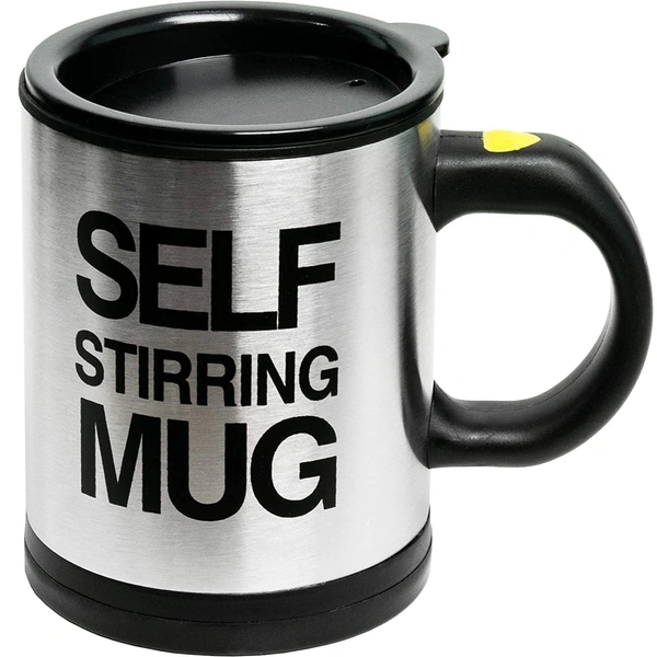 Self Stirring Coffee Mug Cup -Funny Electric Stainless Steel Automatic Self Mixing&Spinning Home Office Travel Mixer Cup Best Cute Christmas Birthday Gift Idea for Men Women Kids