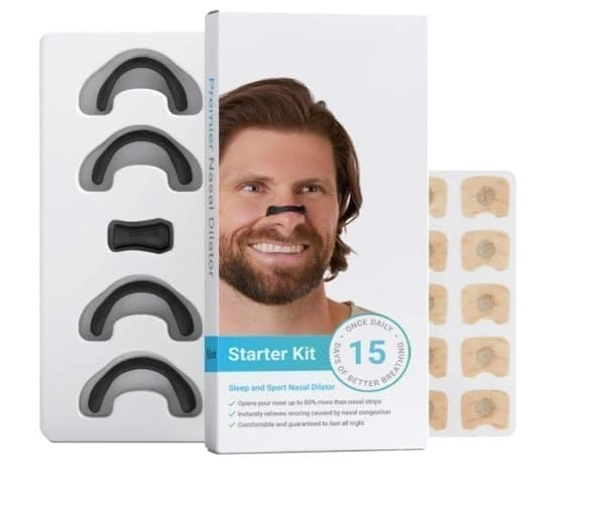 15pc Magnetic Nasal Strips for Breathing | Anti Snoring Nose Clip | Skin Safe Sleep Nasal Strips | Nasal Dilators For Breathing | Instant Releif From Snoring